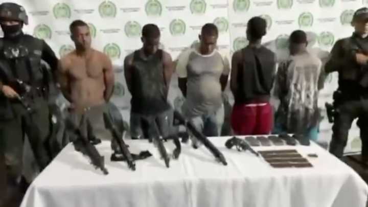 Operación contra el ‘clan del Golfo’ en Chocó deja 3 capturas e incautación de poderoso arsenal de guerra