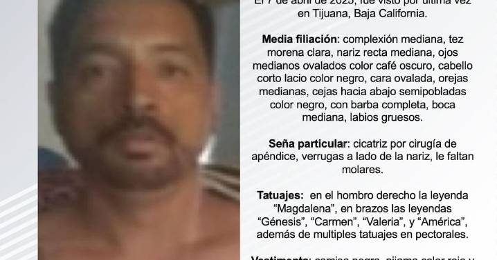 Se busca a Sergio Rodolfo Salazar García de 41 años de edad.