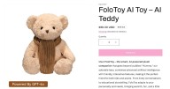 Sales of AI-enabled teddy bear suspended after it gave advice on BDSM sex and where to find knives