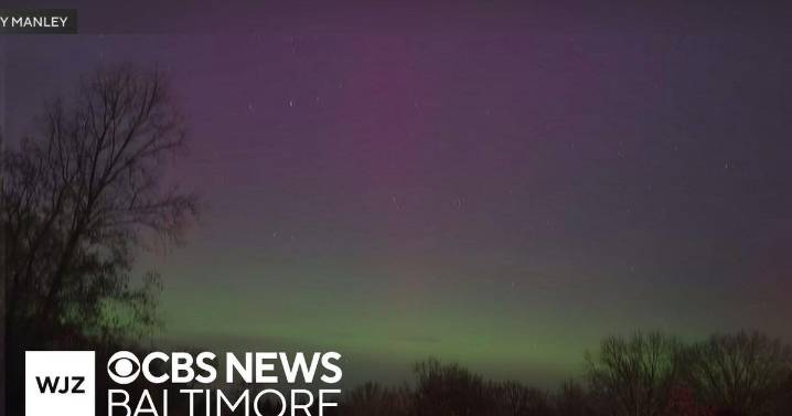 Northern lights could be visible in Maryland Wednesday night