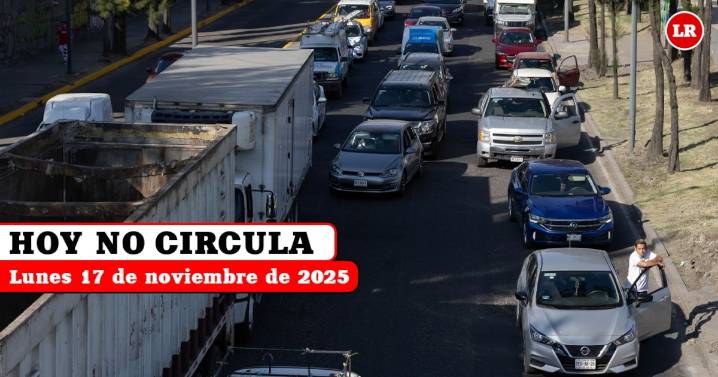 Hoy No Circula lunes 17 de noviembre 2025: qué autos y placas descansan en CDMX y Edomex