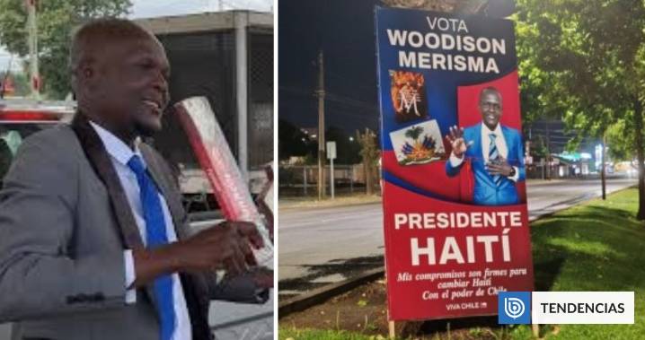Haitiano busca ser presidente de su país con campaña desde Chile, pero carabineros retiró sus carteles