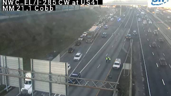 Ramp from I-285 North to I-75 North closed after crash