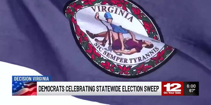 Democrats celebrating statewide election sweep
