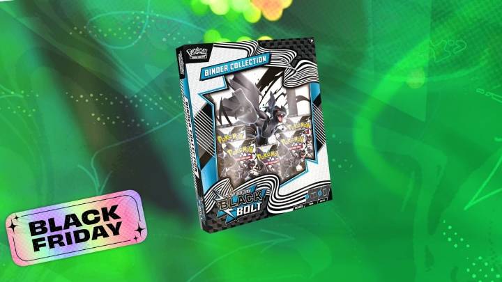 The Pokémon TCG Scarlet and Violet Black Bolt Binder Box has dropped in price in Amazons Black Friday sale