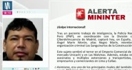 Mininter anuncia detención de Ángel Marín Morón, presunto integrante de red criminal intervenido en España