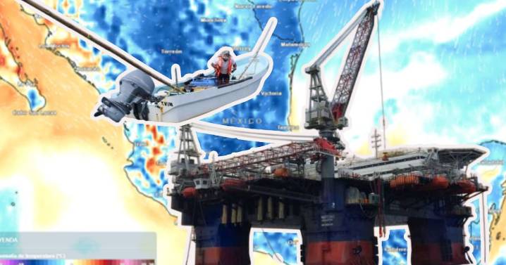 Frente frío paraliza puertos en el Golfo: 1500 trabajadores de Pemex resguardados y más de 10 mil pescadores varados