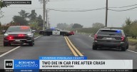 2 die in car fire after crash near Waterford
