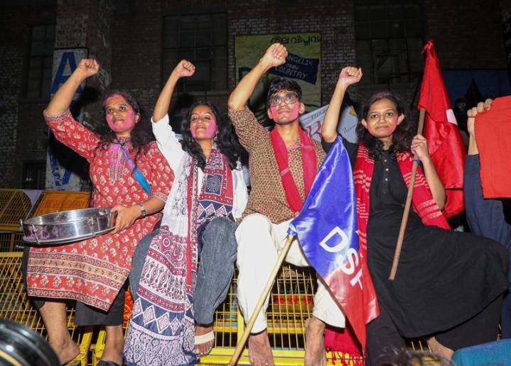 Left Unity sweeps JNU student polls, wins all 4 seats