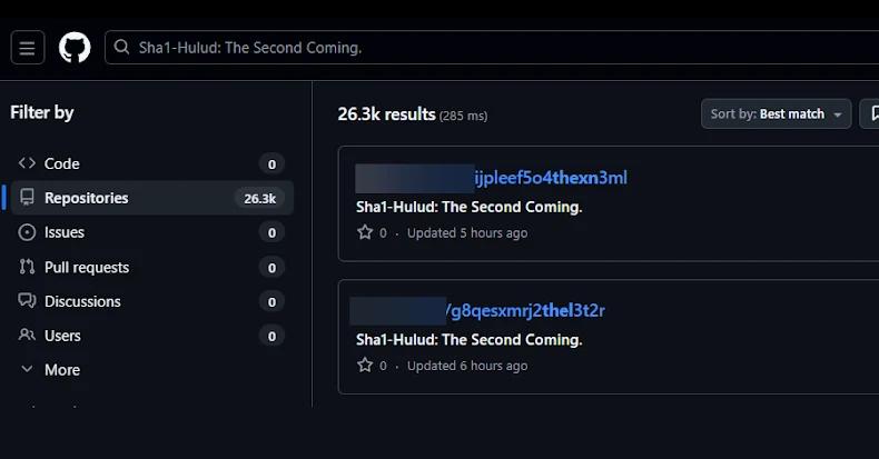 Second Sha1-Hulud Wave Affects 25,000+ Repositories via npm Preinstall Credential Theft