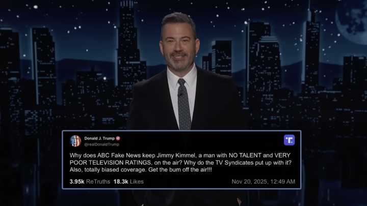 Jimmy Kimmel has the perfect response to Trump calling for him to be fired again