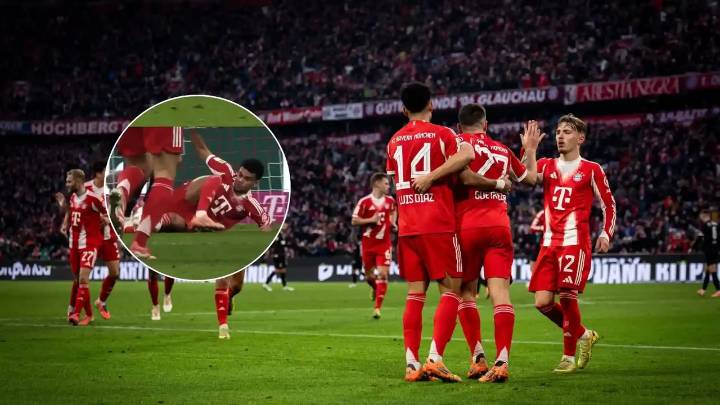 Asistencia de lujo de Luis Díaz desde el piso para el empate parcial del Bayern Múnich vs. St. Pauli