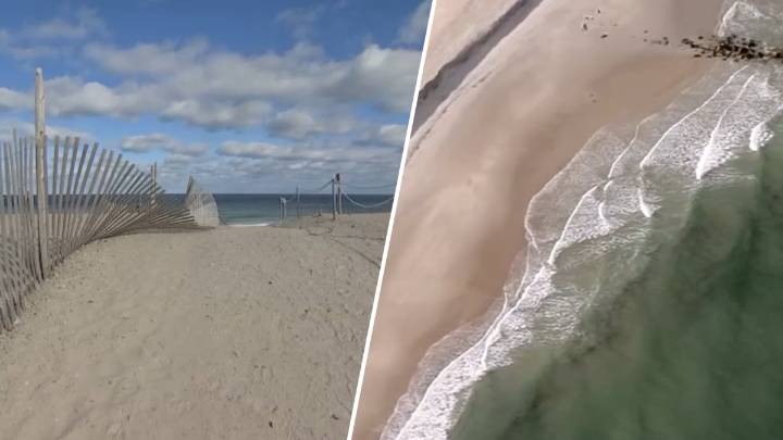 1/2 of new sand gone after Sandwich, MA beach erosion project