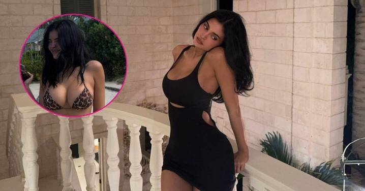 Kylie Jenner Spills Out of Animal-Print Bikinis While Celebrating Sister Kendall's Birthday: Photos