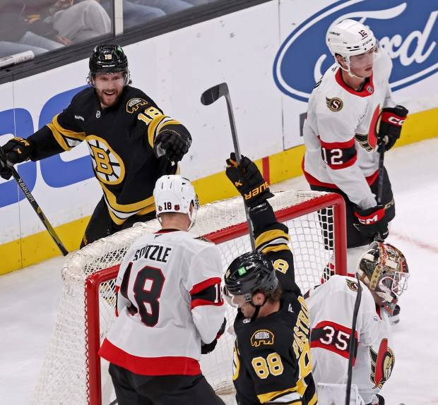 Pavel Zacha lifts Bruins to 3-2 overtime win over Senators