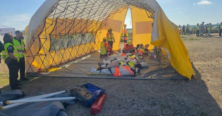El Aeropuerto de Palma realiza un simulacro de un accidente aéreo