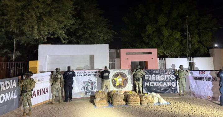 Aseguran cerca de media tonelada de metanfetamina en SLRC