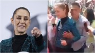 Claudia Sheinbaum, presidenta de México, es manoseada y acosada por un hombre que intentó besarla en público