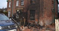 Boy racer smashes Mercedes supercar worth £100,000 into house in fireball crash