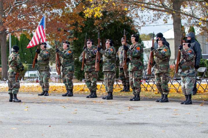Annual gathering at Clinton Twp. cemetery for Veterans Day held