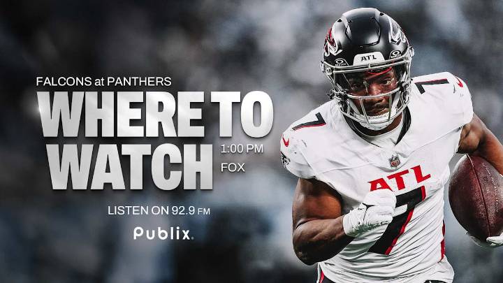 Where to watch Atlanta Falcons vs. Carolina Panthers