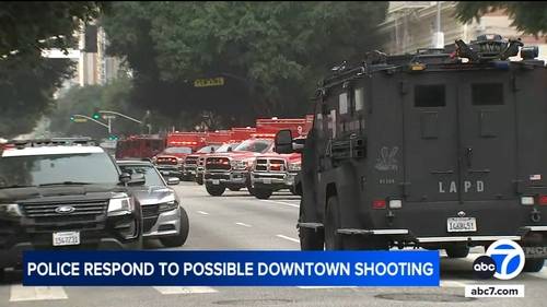 LAPD surrounds downtown apartment building after reported shooting