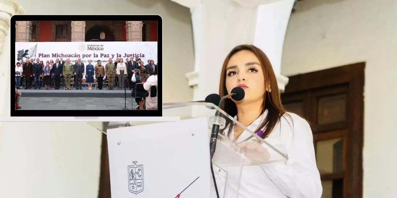 Grecia Quiroz pide seguridad continua en Michoacán: “No sirve que vengan y se retiren”