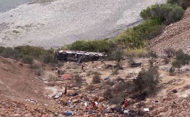 37 personas murieron en un accidente de autobús en Perú