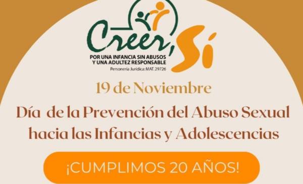 La Fundación "Creer, Sí" conmemora 20 años pintando un mural por la Infancia Sin Abusos