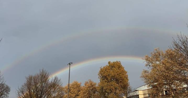 Over the Rainbow: Viewers capture stunning photos of beautiful double rainbow