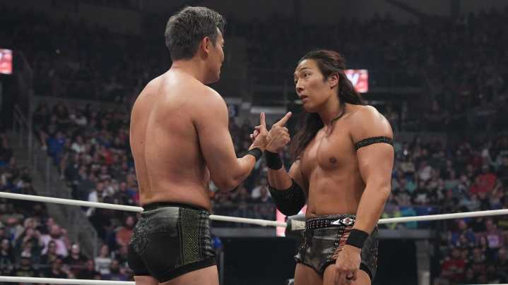Kazuchika Okada & Konosuke Takeshita Conflict Escalates During AEW Full Gear Opener