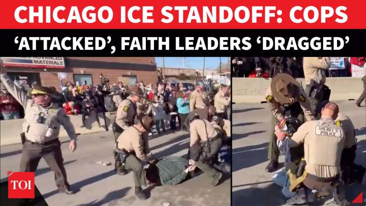 Chicago ICE Protest Explodes: Faith Leaders, Cops Clash; Protesters ‘STORM’ Immigration Facility