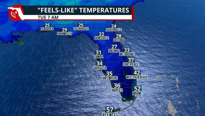 Florida's arctic blast is on the way; here's your mid