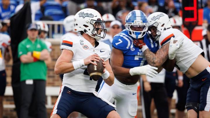 Chandler Morris throws 2 TDs as No. 20 Virginia beats Duke