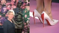 Renée Zellweger Pops in Louboutin x Margiela Shoes for Statue Unveiling