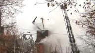 Steeple collapses as firefighters battle blaze at vacant church in Pottstown, Montgomery Count