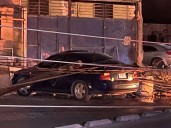 Automovilista choca poste durante la madrugada; provoca incendio y deja sin luz en Zaragoza