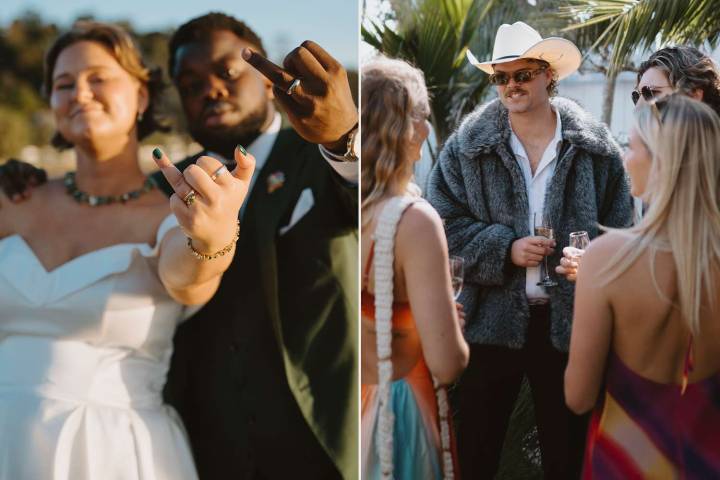 Bride and Groom Reject Traditional Dress Codes on Wedding Day (Exclusive)