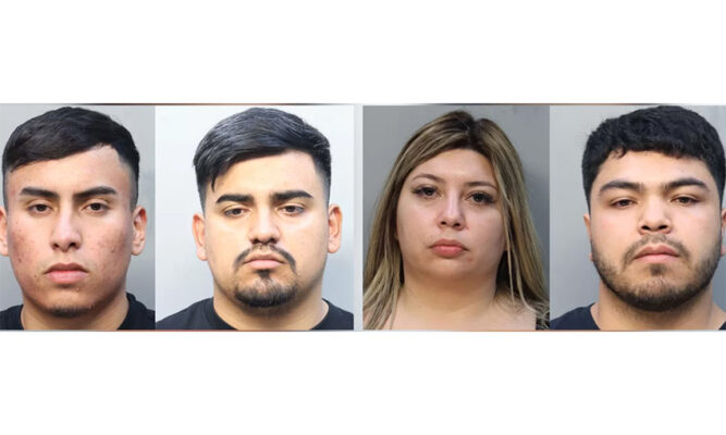 Detienen a cuatro delincuentes chilenos  por violento robo en un mall de Miami