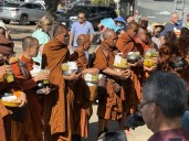 These Buddhist monks stopped in Houston on their 2,000-mile walk to Washington – Houston Public Media