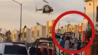 Captura de película: policía se lanza desde un helicóptero para detener a ladrón en NL (VIDEO)