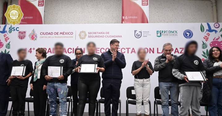 SSC reconoce a 72 jóvenes que concluyen Programa Reconecta con la Paz y evitan reincidencia delictiva