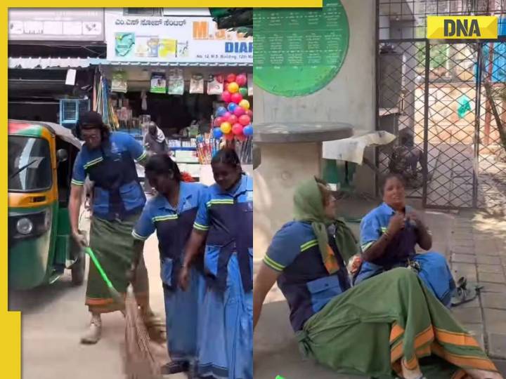 Viral video: US man wins hearts after joining BBMP workers to clean Bengaluru st