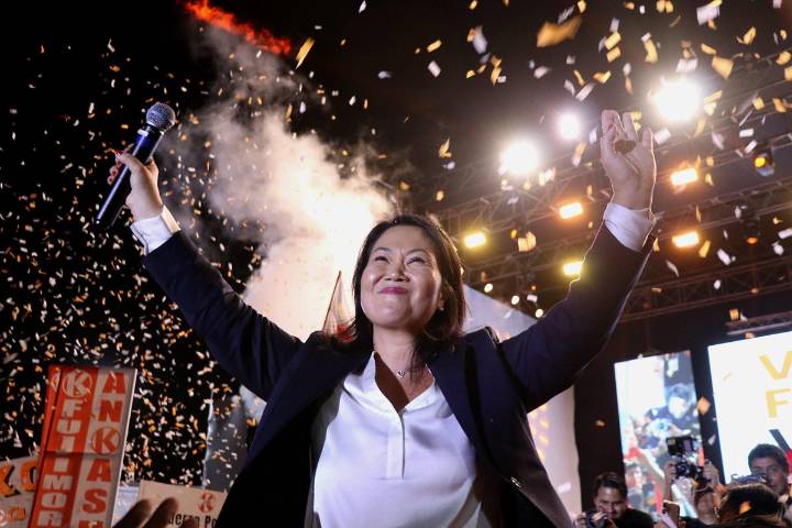 Keiko Fujimori anuncia su cuarta candidatura en Trujillo, Perú