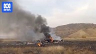 Turkish military cargo plane crashes in Georgia with at least 20 on board