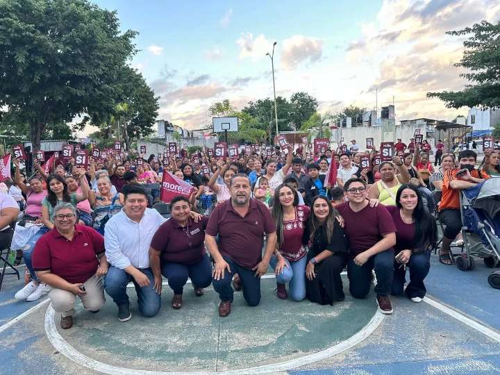 Jorge Sanén encabeza Asamblea Informativa en Cancún junto a cientos de vecinas y vecinos
