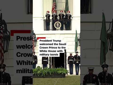 Trump's elaborate greeting for Saudi Crown Prince