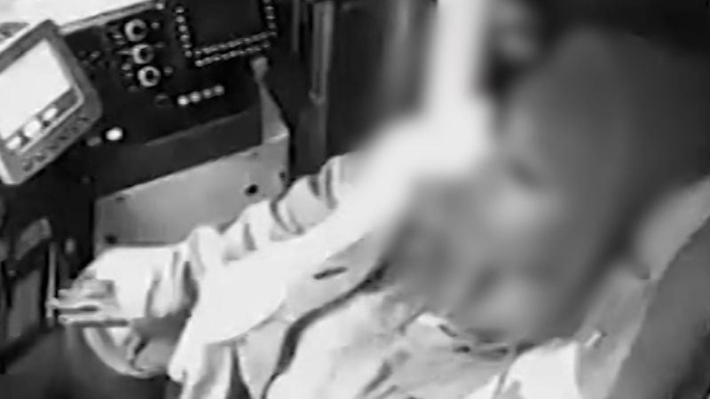 Video appears to show train driver falling asleep