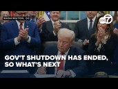 US government shutdown ends after 43 days as Trump signs funding bill into law; what's next