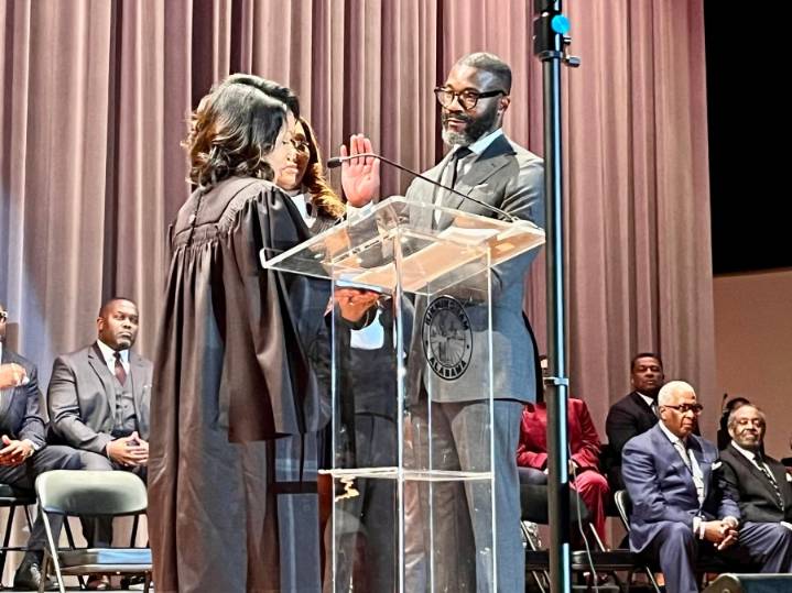 Randall Woodfin sworn in for third term as mayor of Birmingham